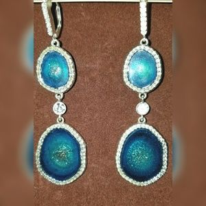 Cosmic and Rhinestone Earrings